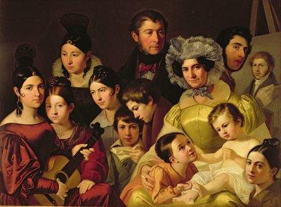 The Malatesta Family, 1835 by Adeodato Malatesta or Malatesti